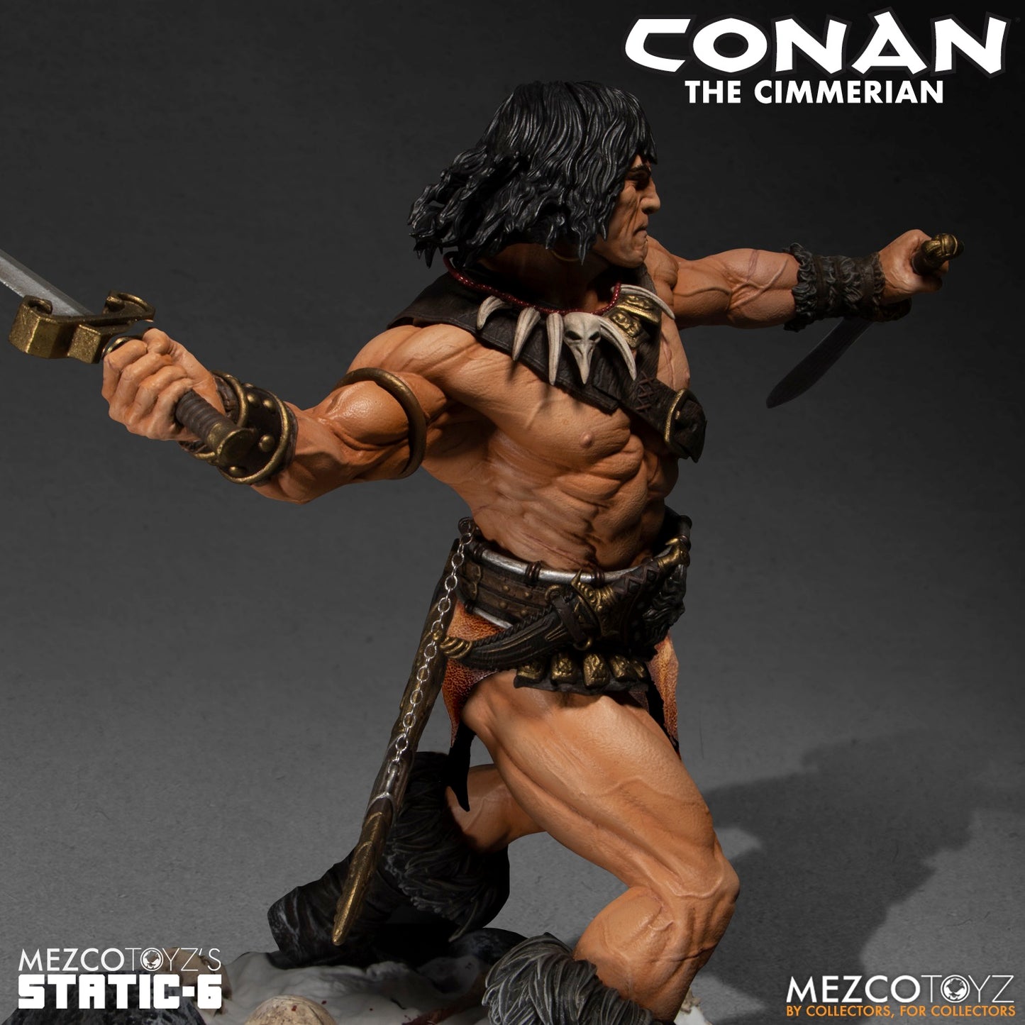 CONAN THE CIMMERIAN PREMIUM 1:6 SCALE STATUE MEZCO'S STATIC-6 - REDUCTION