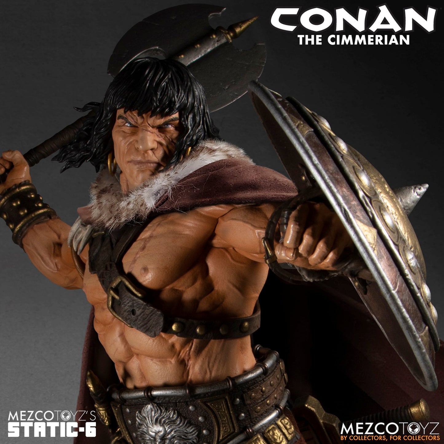 CONAN THE CIMMERIAN PREMIUM 1:6 SCALE STATUE MEZCO'S STATIC-6 - REDUCTION
