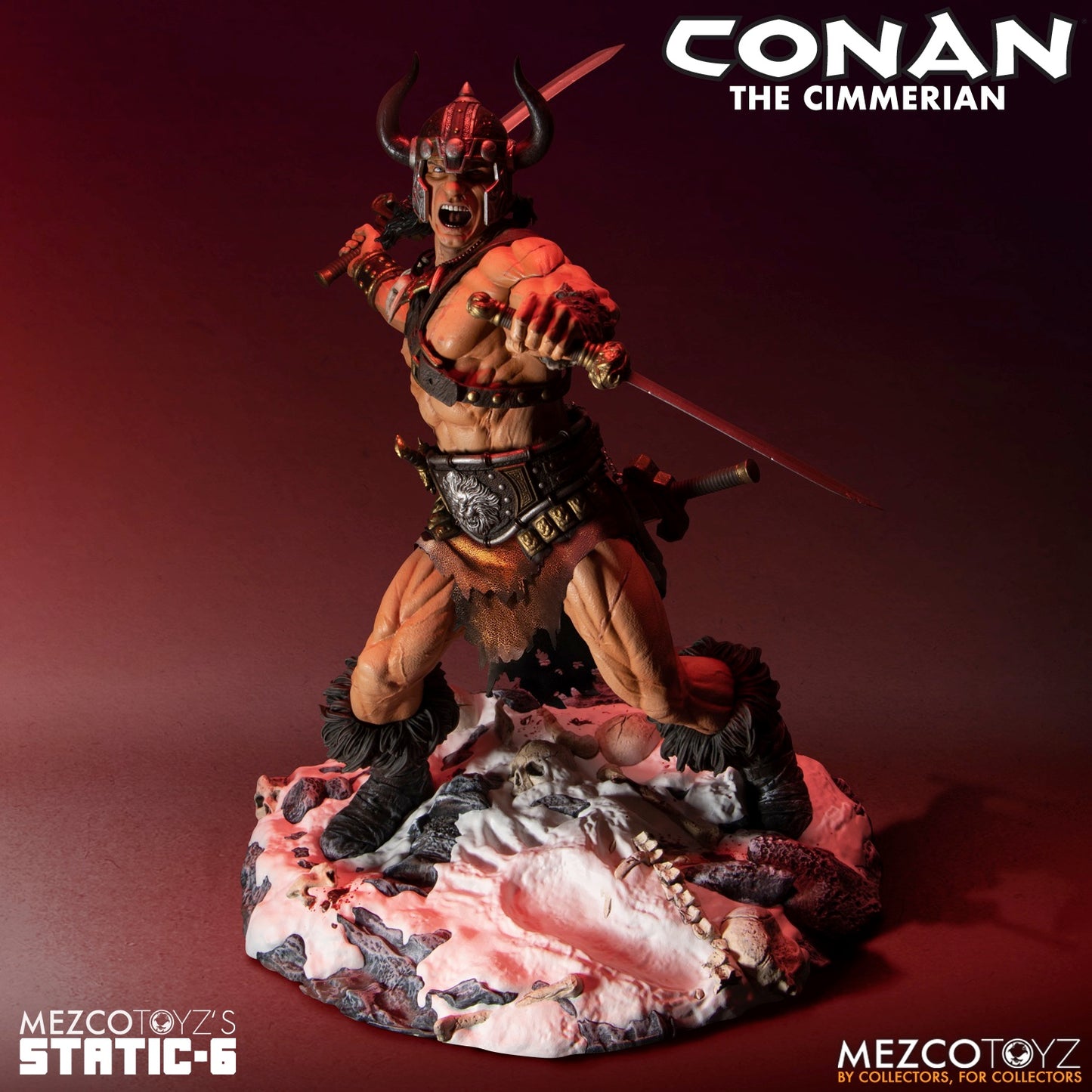 CONAN THE CIMMERIAN PREMIUM 1:6 SCALE STATUE MEZCO'S STATIC-6 - REDUCTION