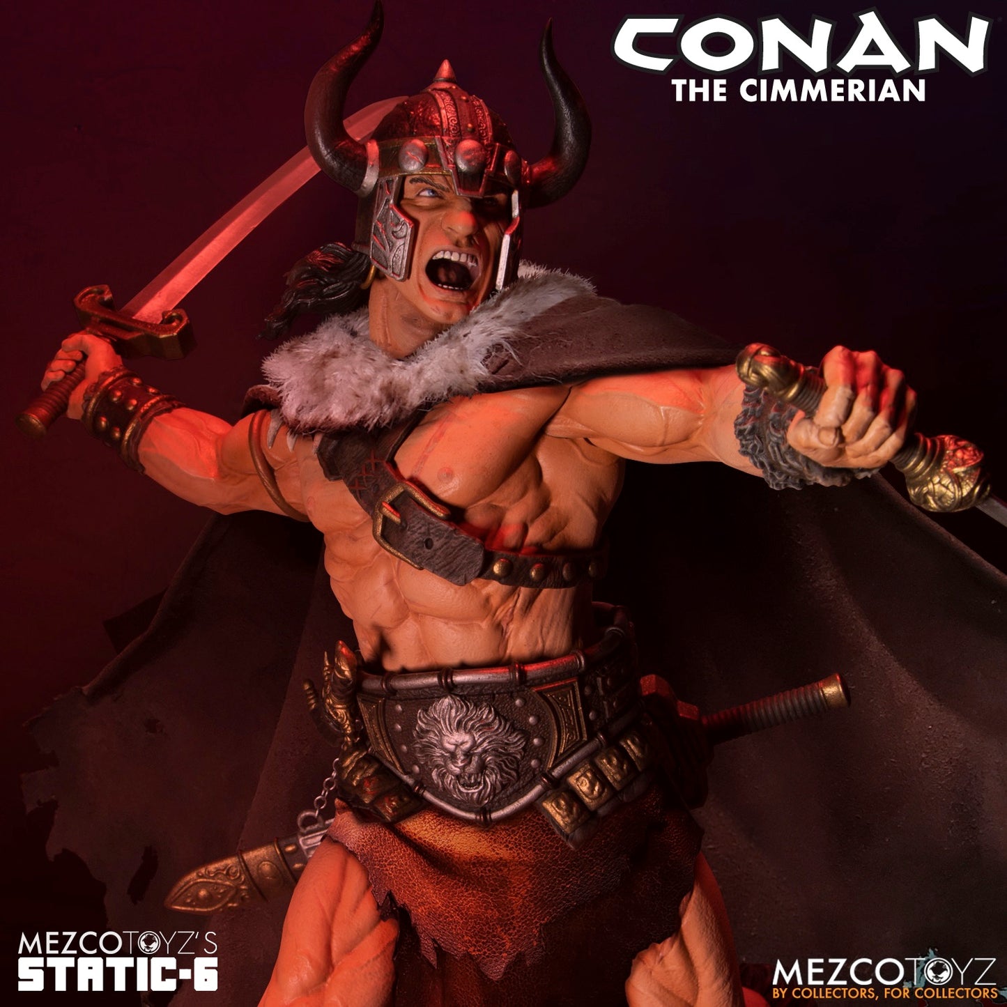 CONAN THE CIMMERIAN PREMIUM 1:6 SCALE STATUE MEZCO'S STATIC-6 - REDUCTION