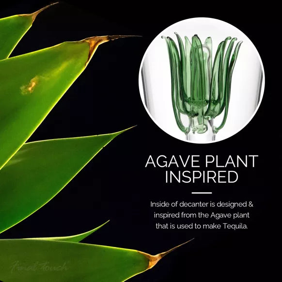 Final Touch Tequila Decanter - Agave Plant