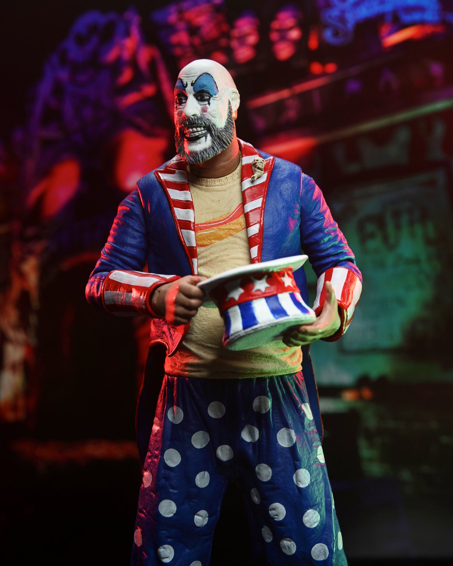 HOUSE OF 1000 CORPSES 20TH ANNIVERSARY CAPTAIN SPAULDING (TAILCOAT) 7 INCH SCALE ACTION FIGURE