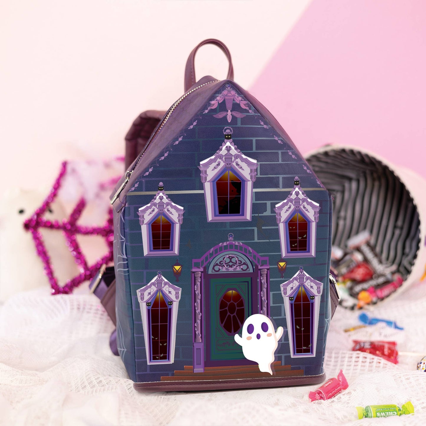 Halloween GLOW-IN-THE-DARK Haunted House Backpack 👻