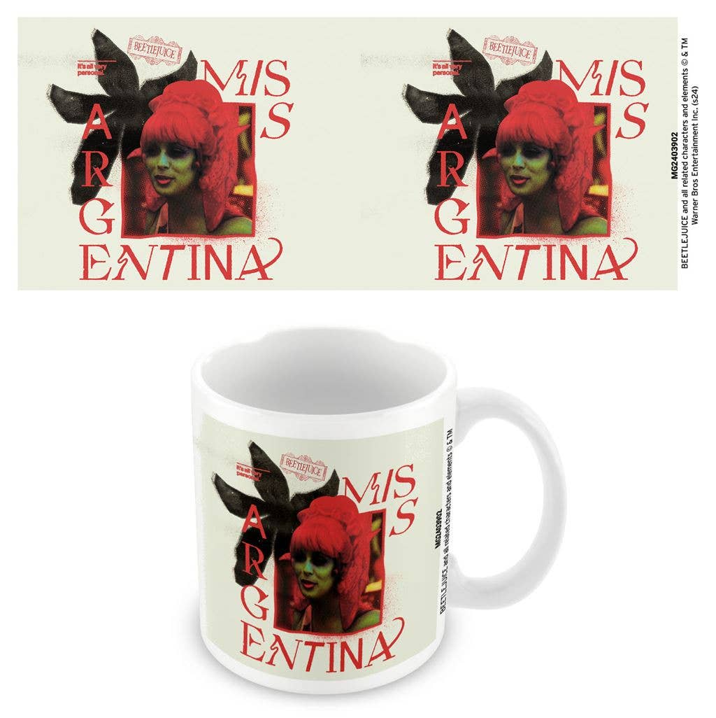 Beetlejuice (Miss Argentina) White Mug