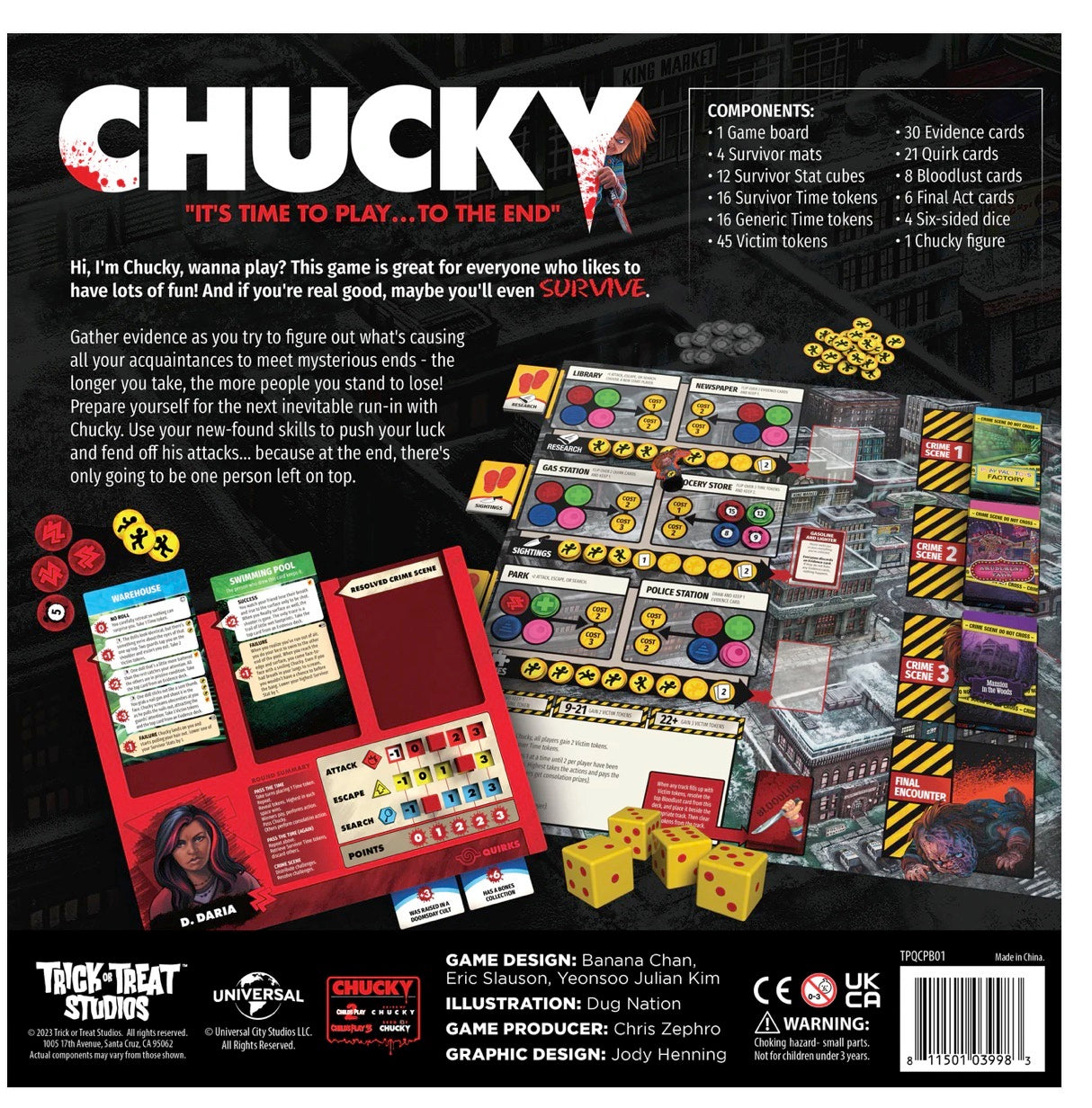 CHUCKY BOARD GAME - CHILD'S PLAY