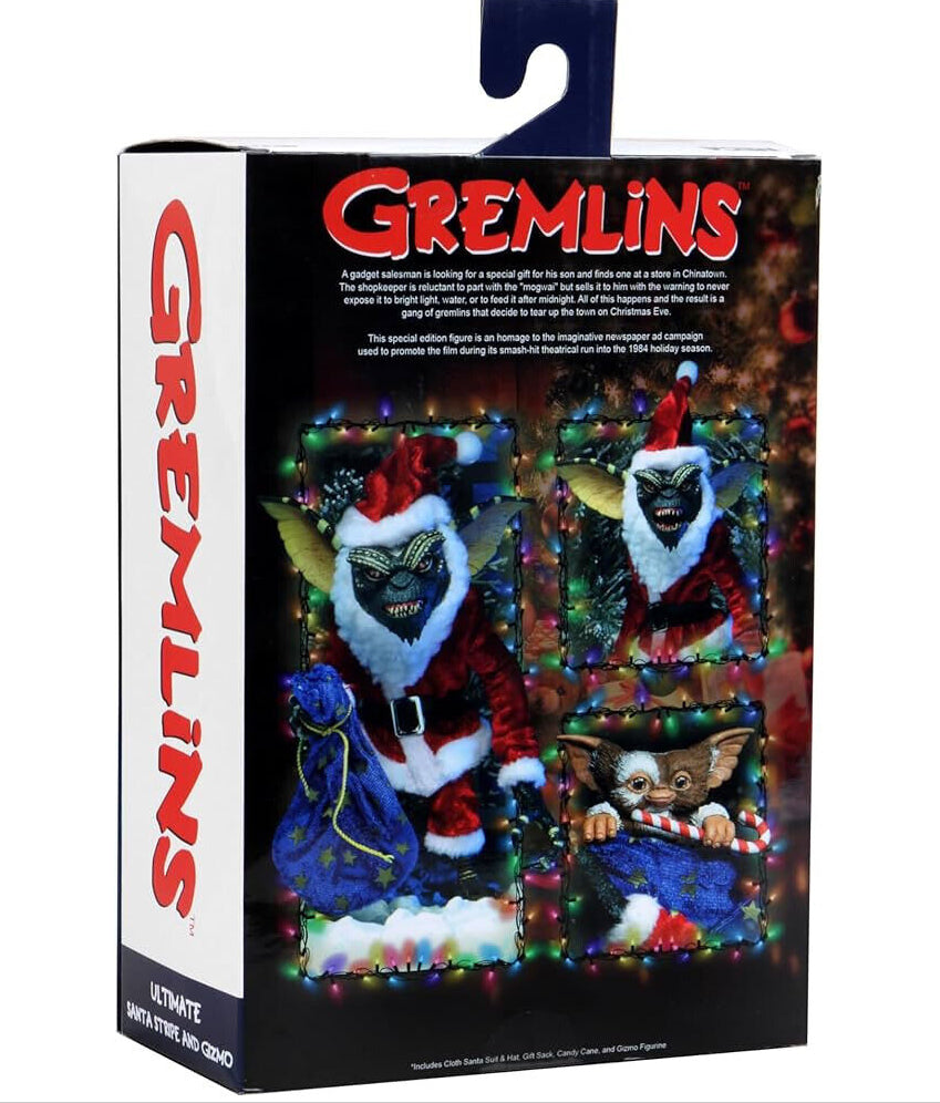 NECA Gremlins Stripe & Gizmo Santa 7 inch Action Figure 2-Pack