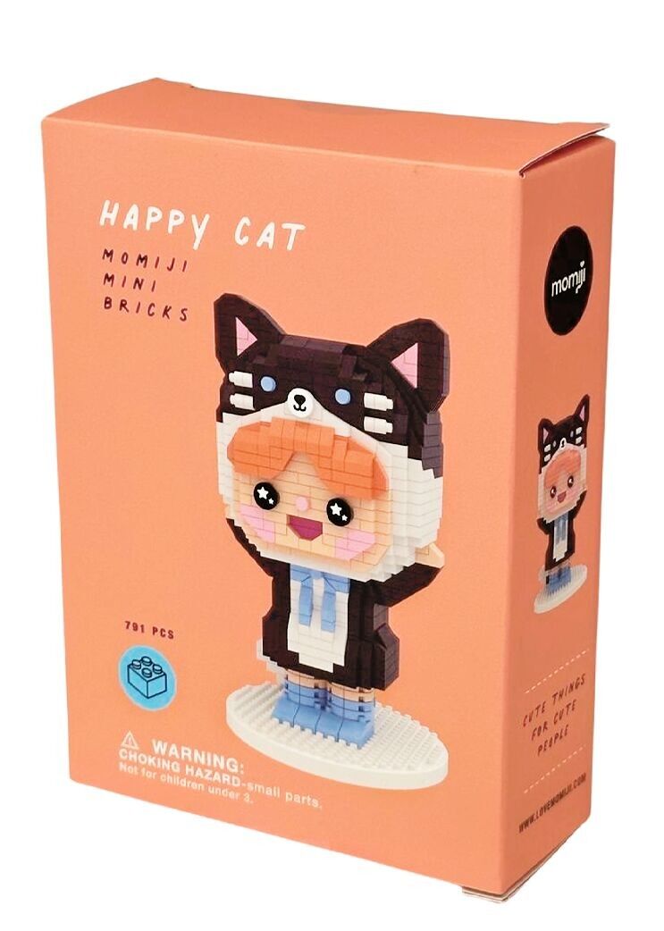 HAPPY CAT Mini Bricks Puzzle - Momiji