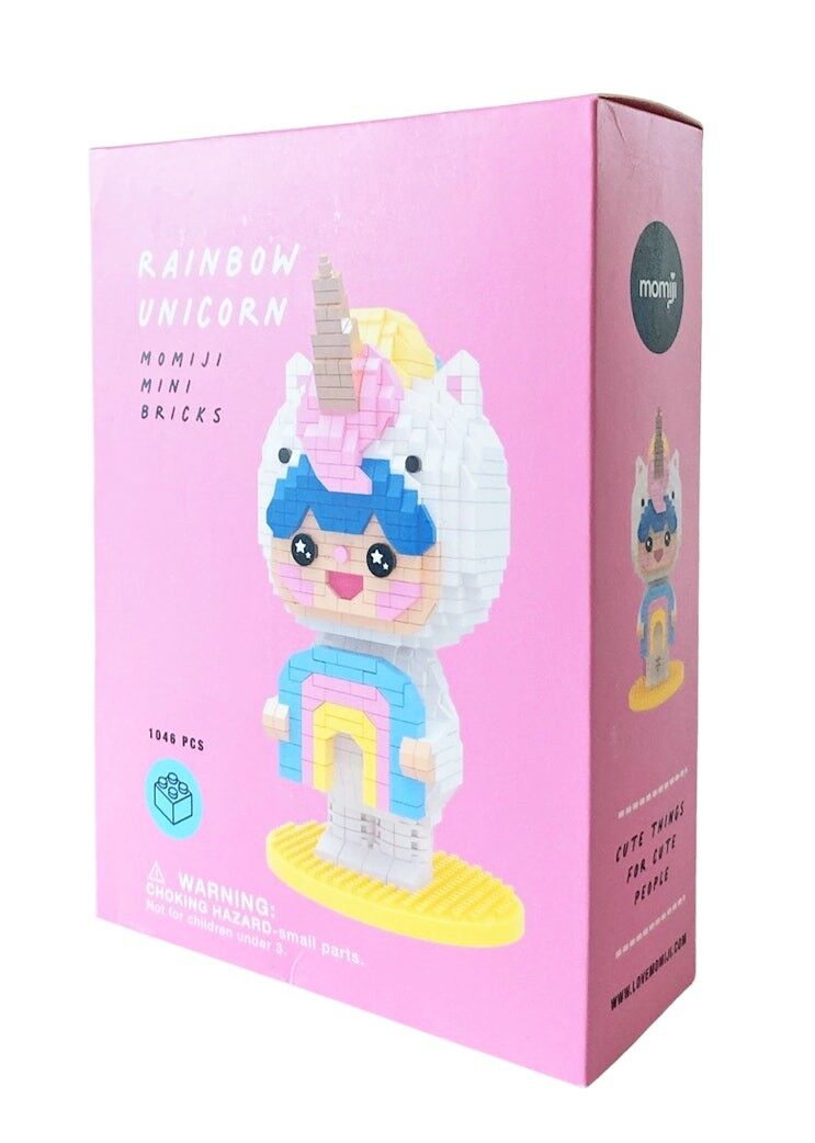 RAINBOW UNICORN Mini Bricks Puzzle - Momiji