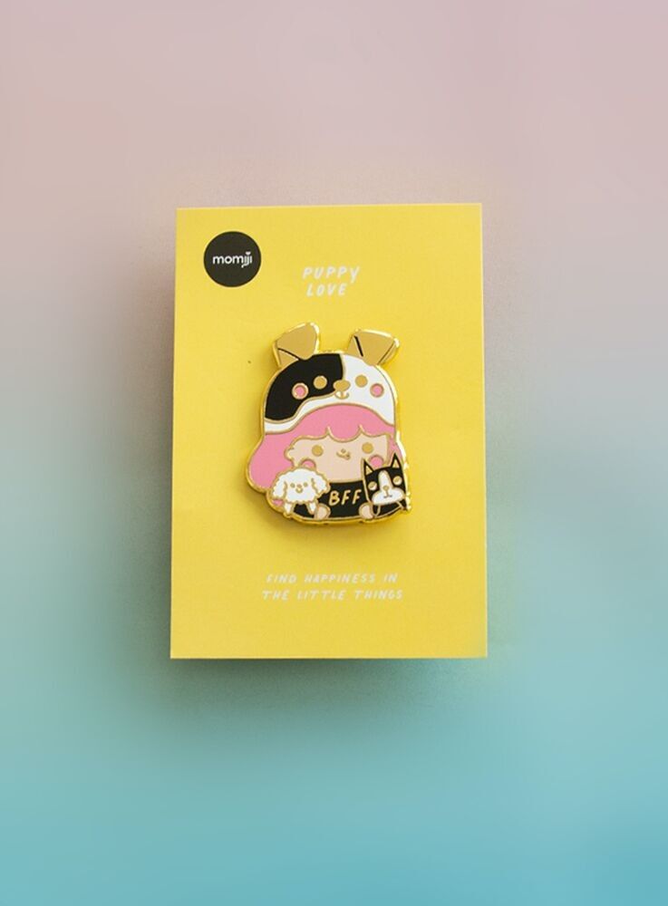 PUPPY LOVE Enamel Pin Badge - Momiji