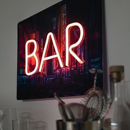 Large Neon Bar Sign Light