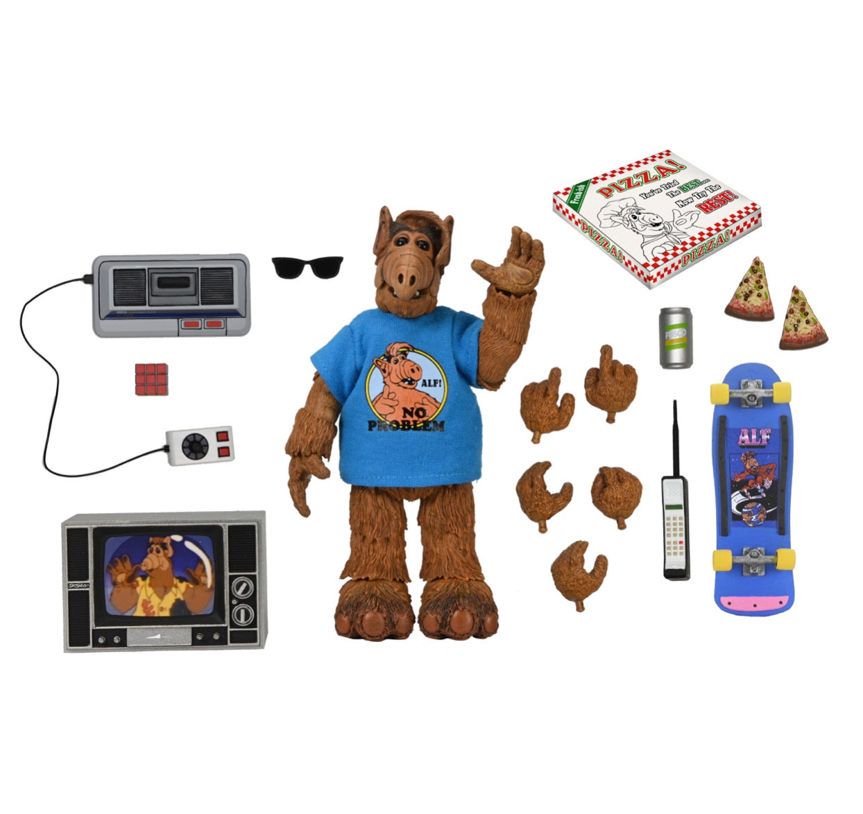 ALF (ALIEN LIFE FORM) TOTALLY 80'S ALF ULTIMATE 7 INCH SCALE ACTION FIGURE