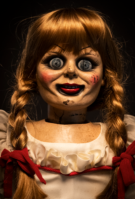 ANNABELLE THE CONJURING DOLL 40 INCH PROP IN COLLECTORS WINDOW BOX