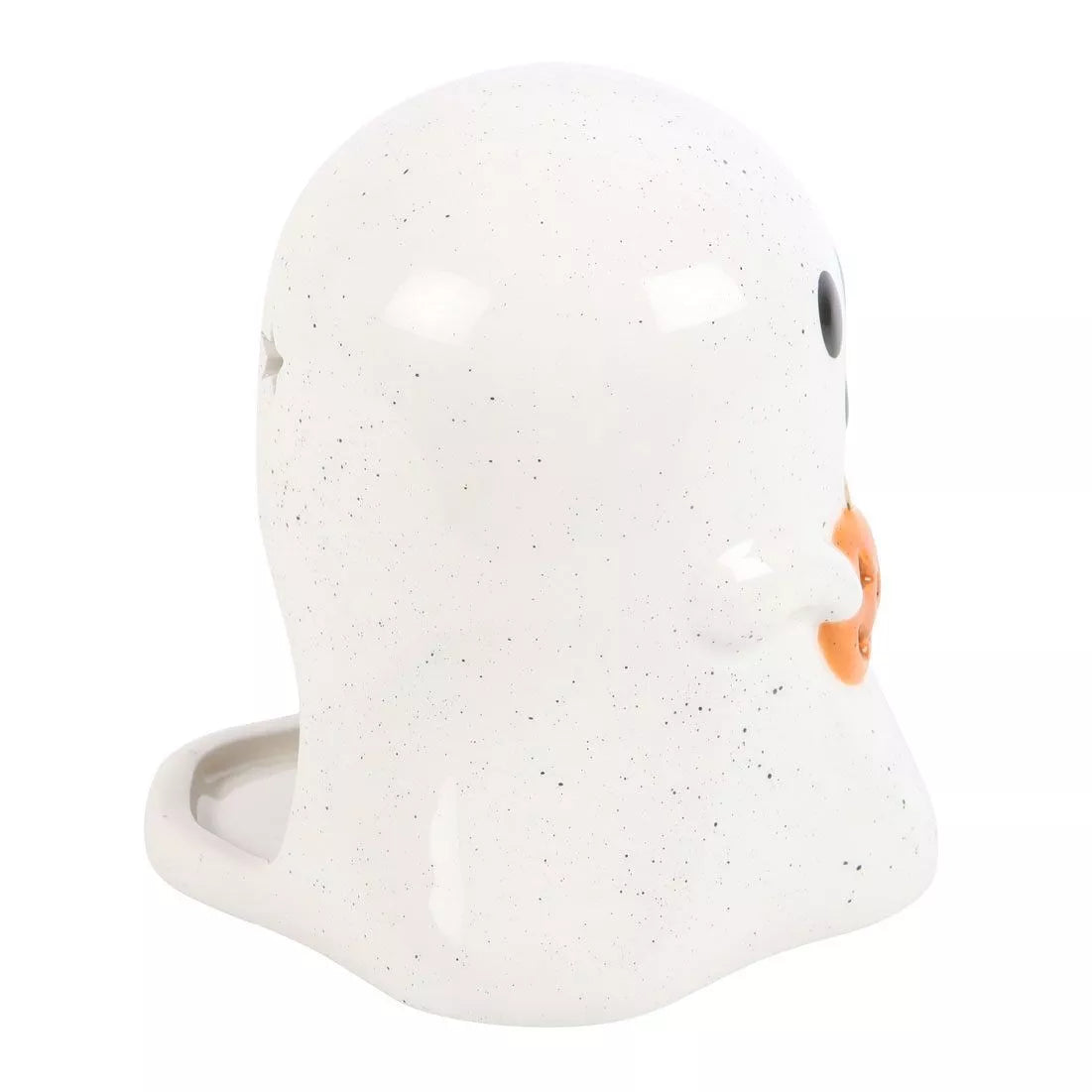 Ghost Shaped Tealight Candle Holder with Pumpkin