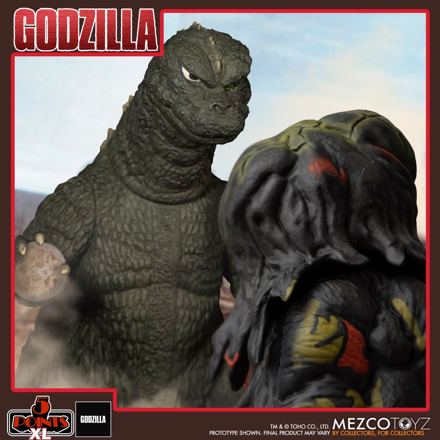 GODZILLA VS HEDORAH 5 POINTS XL 2 FIGURES BOXED SET