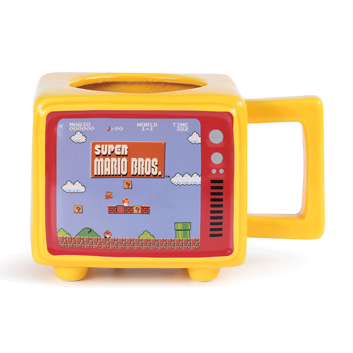 Super Mario Bros (Like a Boss) Retro Tv Heat Change Mug