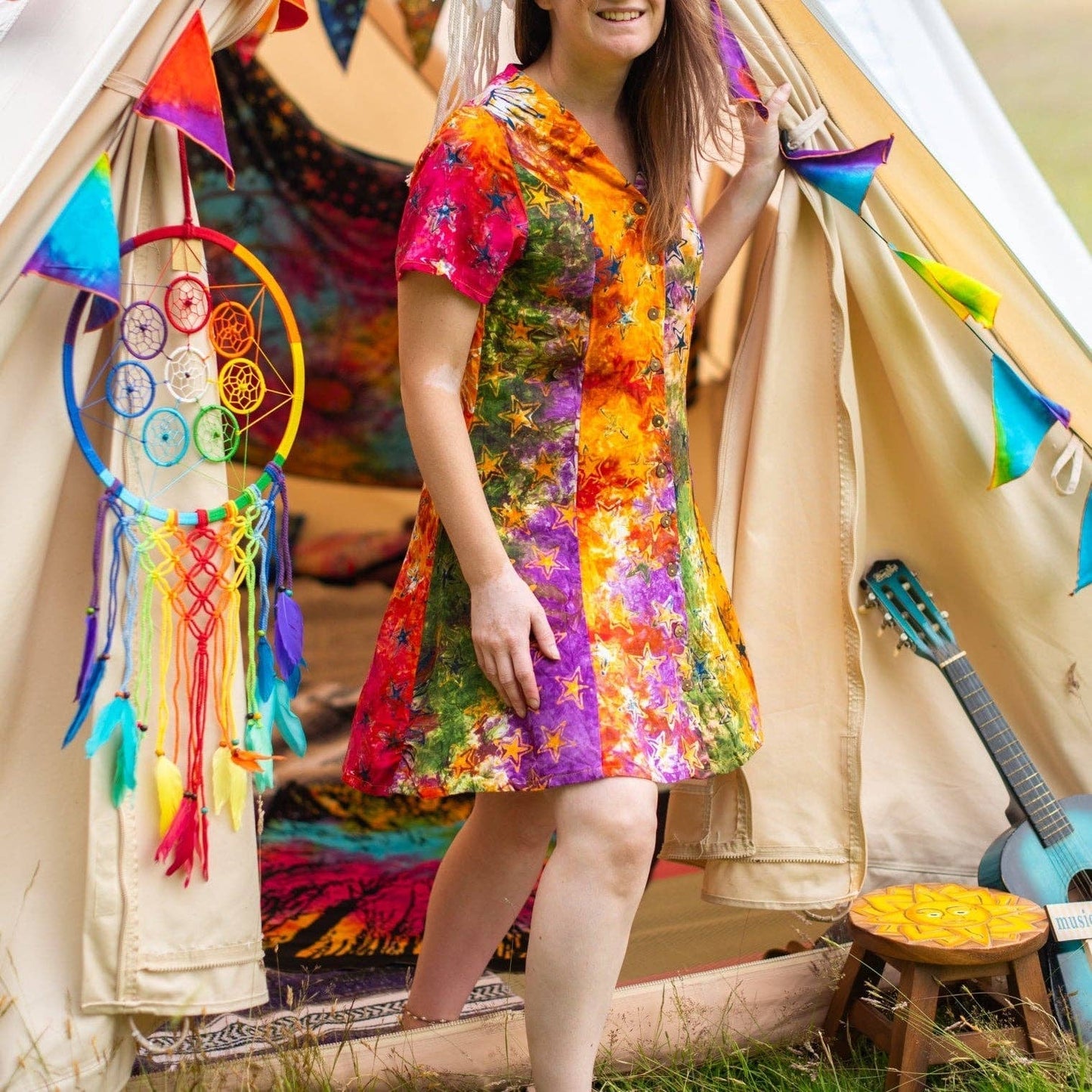 Celestial Ditsy Dress