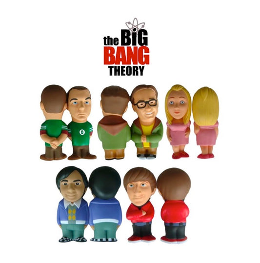 BIG BANG THEORY STRESSDOLLS - PENNY, RAJ, HOWARD, SHELDON, LEONARD
