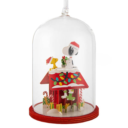 Signature Ornament - Peanuts™ Snoopy, Gift Box & Glass Dome