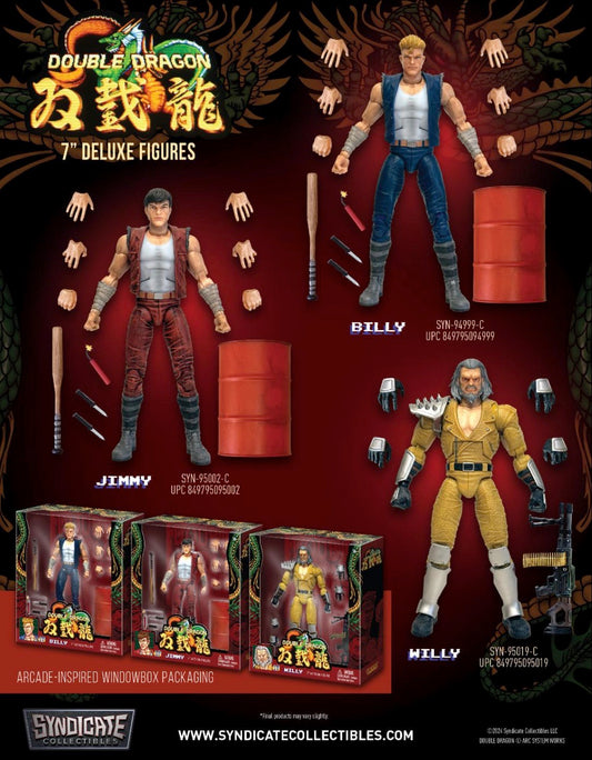 DOUBLE DRAGON WILLY 7 INCH DELUXE ACTION FIGURE