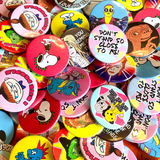 100 BADGE ASSORTMENT (pack of 100)