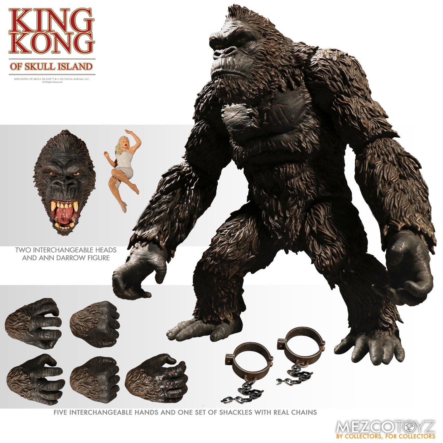 KING KONG - KING KONG OF SKULL ISLAND (MEZCO VERSION) 7 INCH SCALE ACTION FIGURE