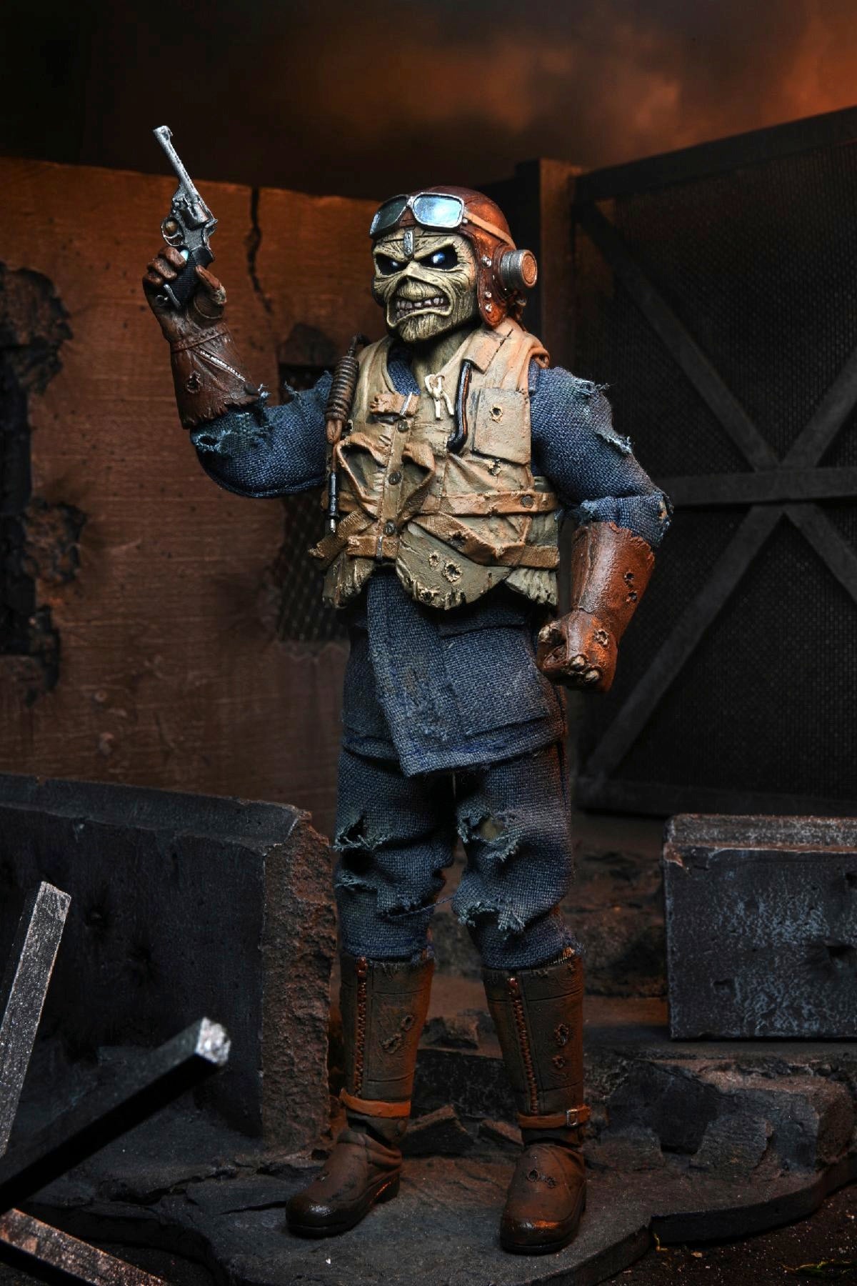 IRON MAIDEN EDDIE "ACES HIGH" 8 INCH CLOTHED ACTION FIGURE