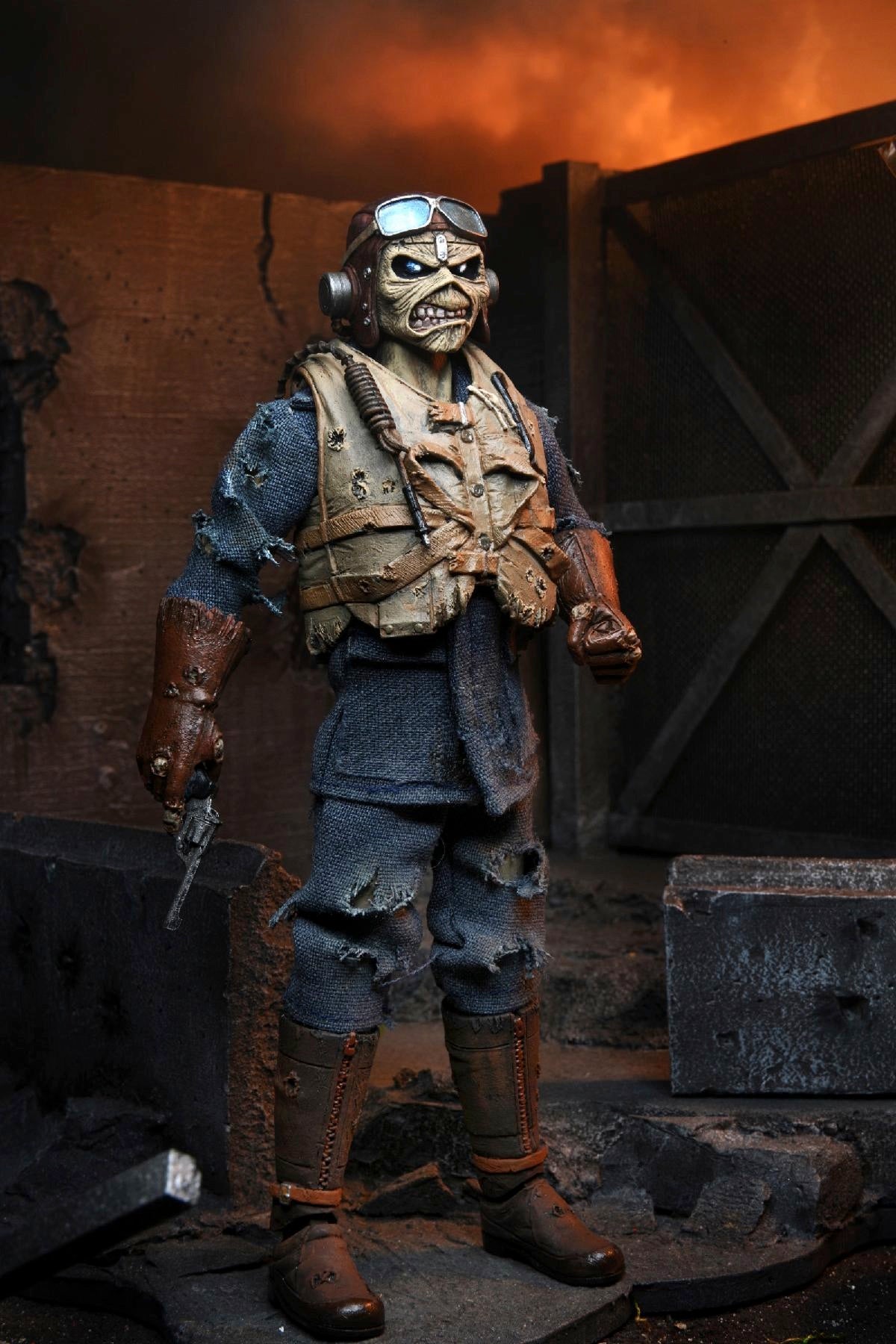 IRON MAIDEN EDDIE "ACES HIGH" 8 INCH CLOTHED ACTION FIGURE