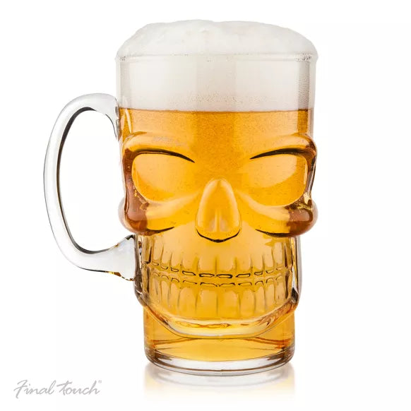 Final Touch Skull Beer Glass