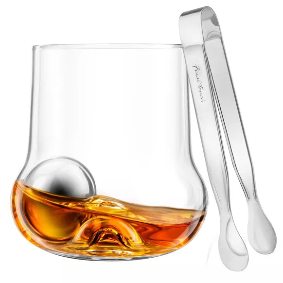 Final Touch Rock Roller Whiskey Glass