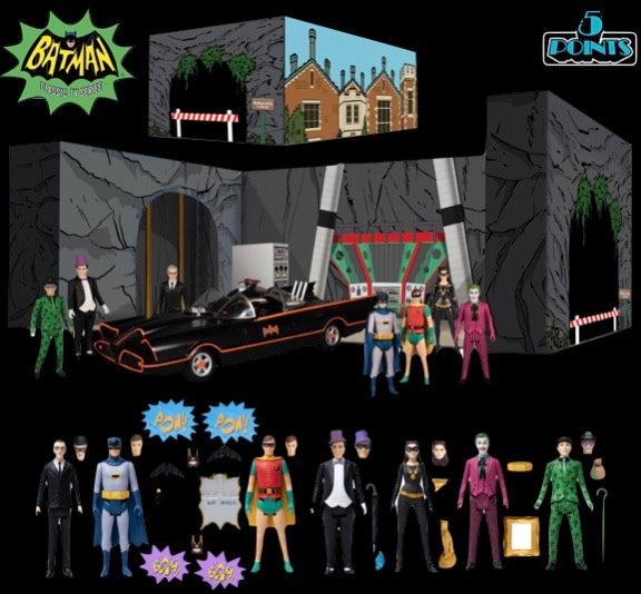 BATMAN (1966) 5 POINTS 7 FIGURES DELUXE BOXED SET