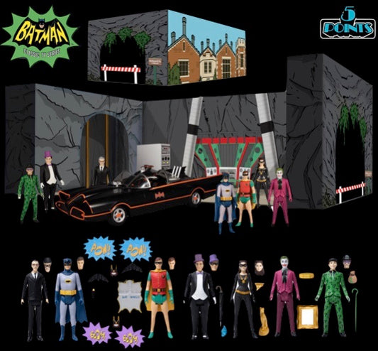 BATMAN (1966) 5 POINTS 7 FIGURES DELUXE BOXED SET
