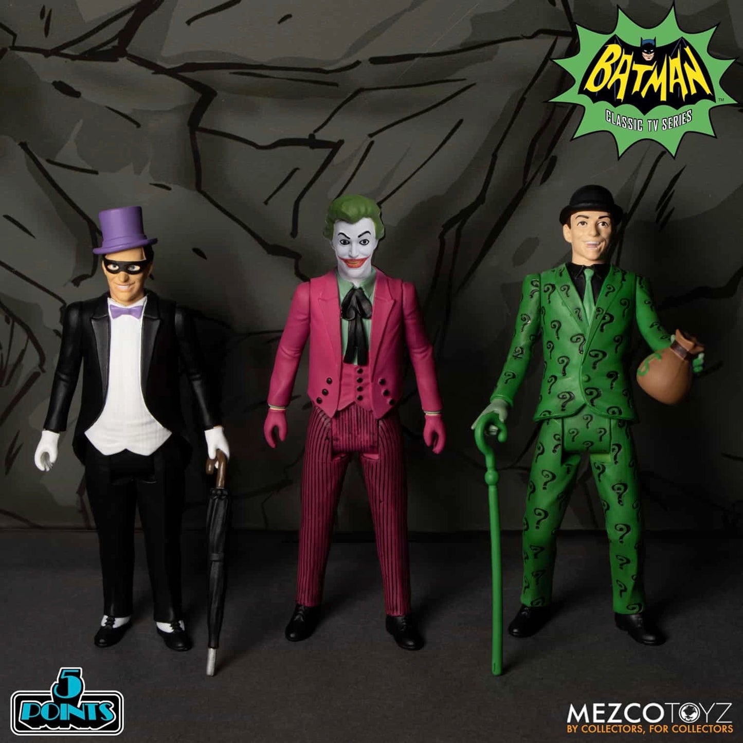 BATMAN (1966) 5 POINTS 7 FIGURES DELUXE BOXED SET