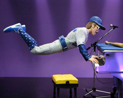 ELTON JOHN WITH PIANO (LIVE 1975) DELUXE 8 INCH CLOTHED ACTION FIGURE