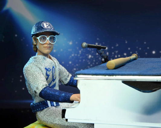 ELTON JOHN WITH PIANO (LIVE 1975) DELUXE 8 INCH CLOTHED ACTION FIGURE