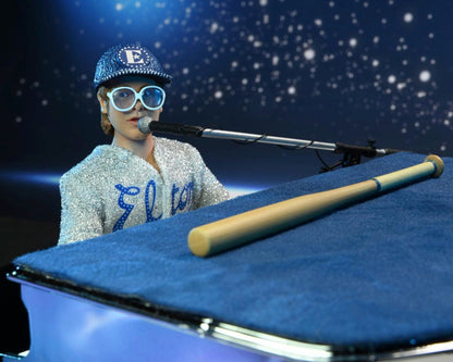 ELTON JOHN WITH PIANO (LIVE 1975) DELUXE 8 INCH CLOTHED ACTION FIGURE