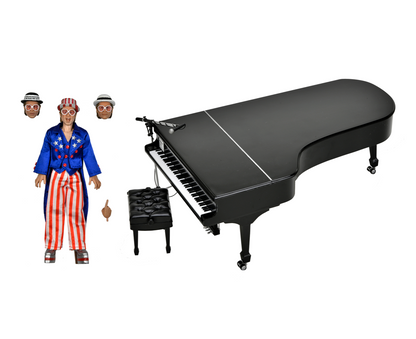 ELTON JOHN WITH PIANO (LIVE 1976) DELUXE 8 INCH CLOTHED ACTION FIGURE