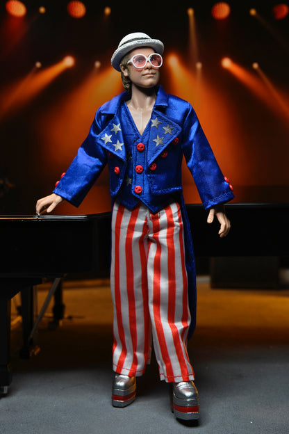 ELTON JOHN WITH PIANO (LIVE 1976) DELUXE 8 INCH CLOTHED ACTION FIGURE