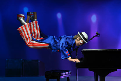 ELTON JOHN WITH PIANO (LIVE 1976) DELUXE 8 INCH CLOTHED ACTION FIGURE