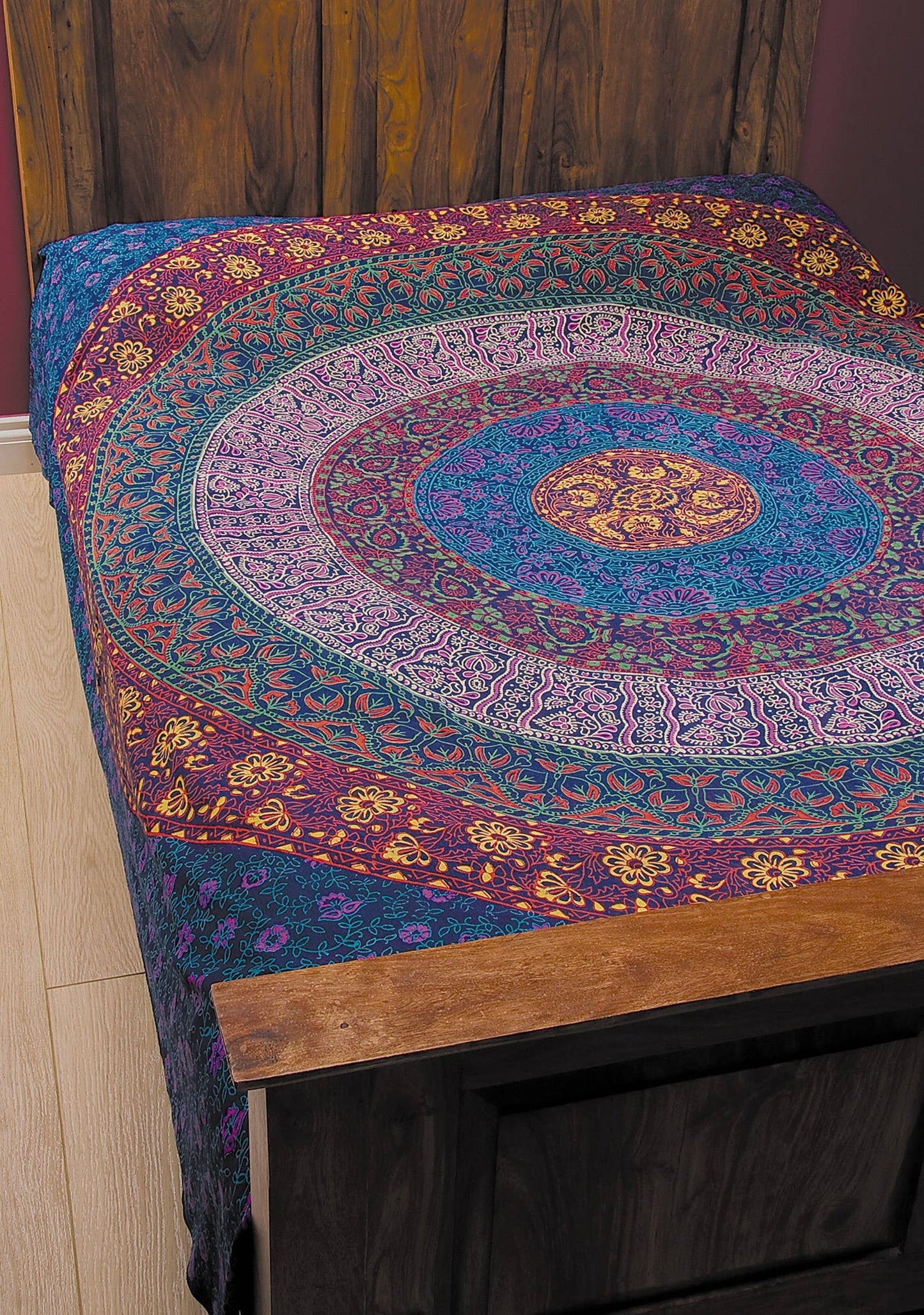 Goa Handprinted Throw / Bedcover / Wallhanging 200 X 240cm