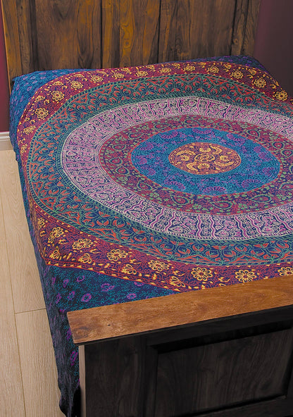 Goa Handprinted Throw / Bedcover / Wallhanging 200 X 240cm