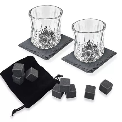 Bar Originale Whisky Glasses and Stones Set