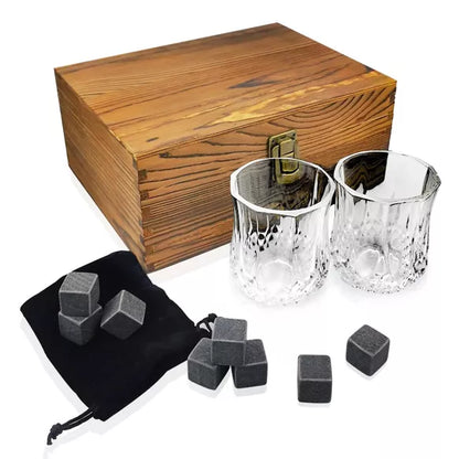 Bar Originale Whisky Glasses and Stones Set