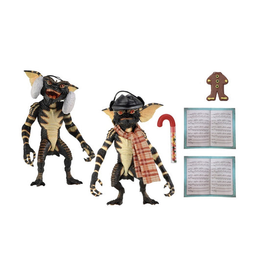 GREMLINS (SET 2) CHRISTMAS CAROL WINTER SCENE 2-PACK 7 INCH SCALE ACTION FIGURES