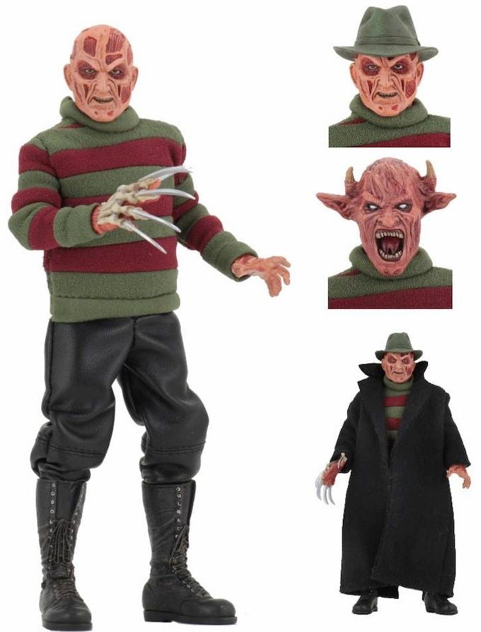 NIGHTMARE ON ELM STREET NEW NIGHTMARE FREDDY 8 INCH CLOTHED ACTION FIGURE