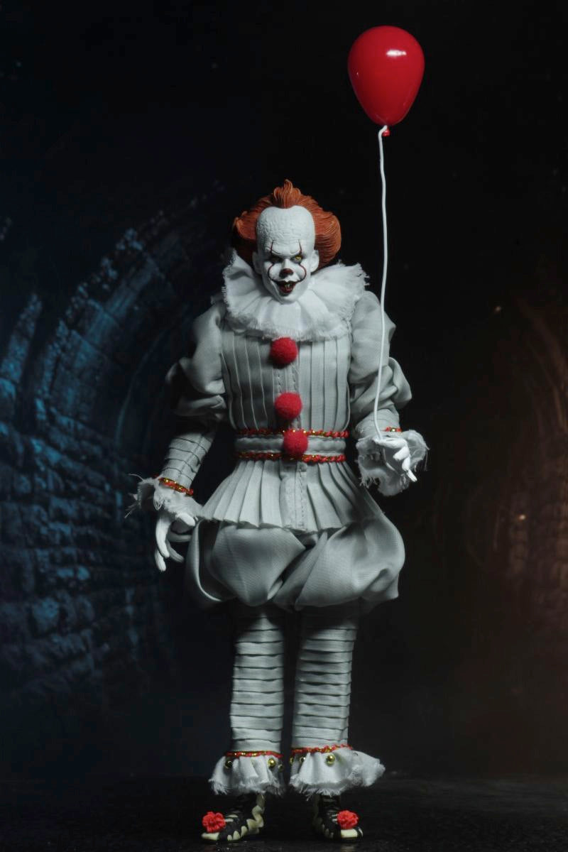 IT 2017 PENNYWISE 8 INCH CLOTHED FIGURE