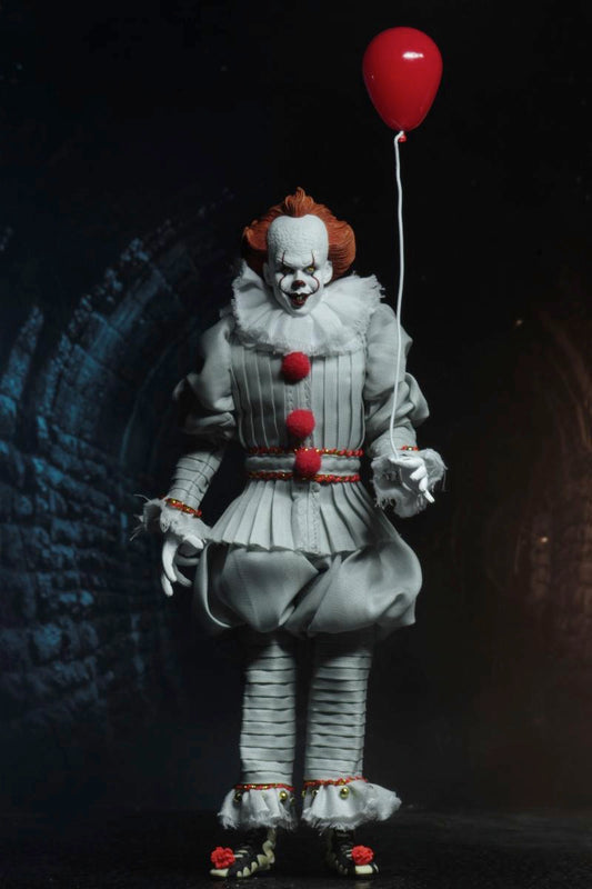 IT 2017 PENNYWISE 8 INCH CLOTHED FIGURE