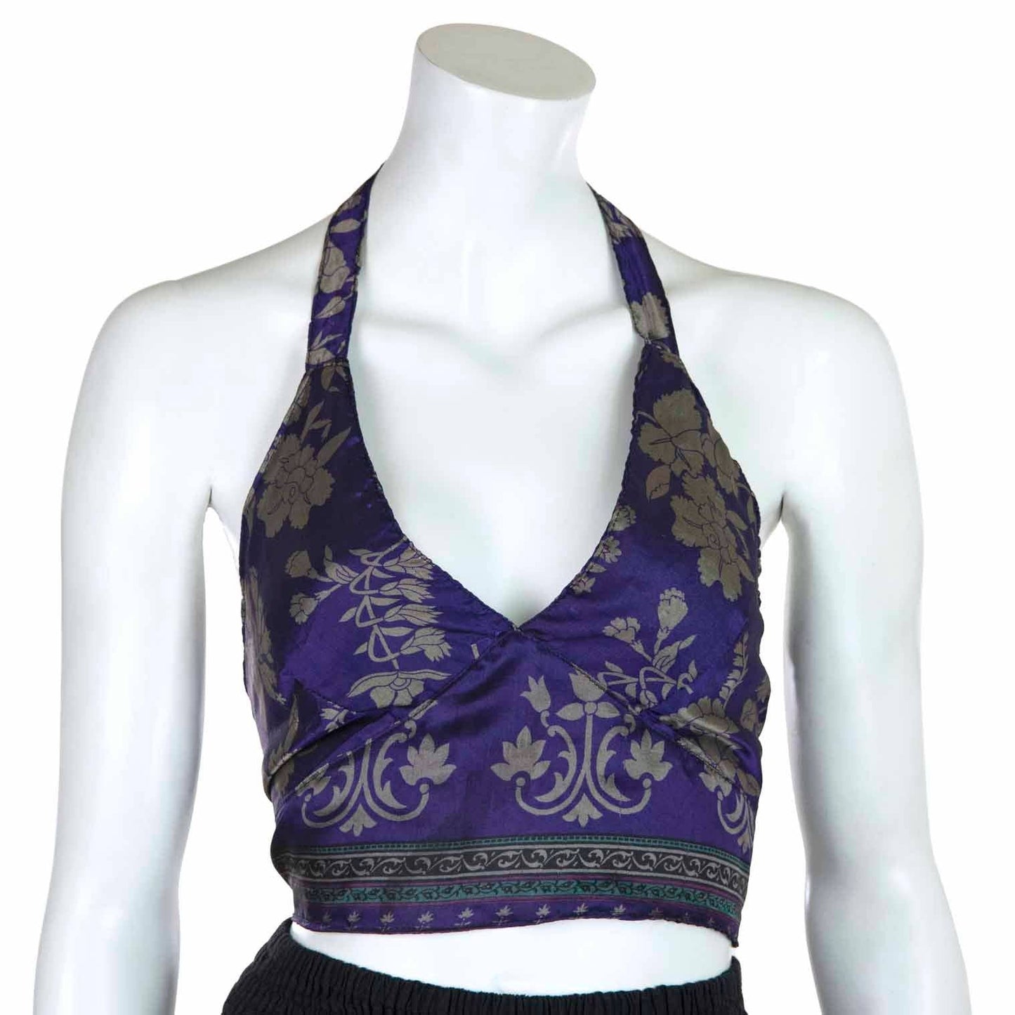 Recycled Sari Bralette Halter Top