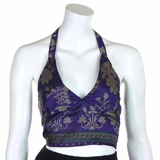Recycled Sari Bralette Halter Top