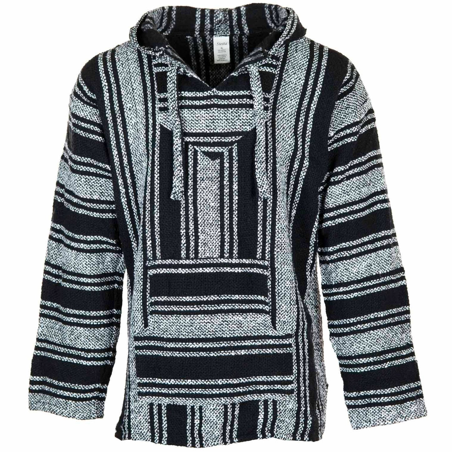 Baja Hoodie - Black and White