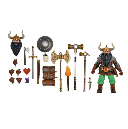 DUNGEONS AND DRAGONS ELKHORN THE GOOD DWARF FIGHTER ULTIMATE 7 INCH ACTION FIGURE